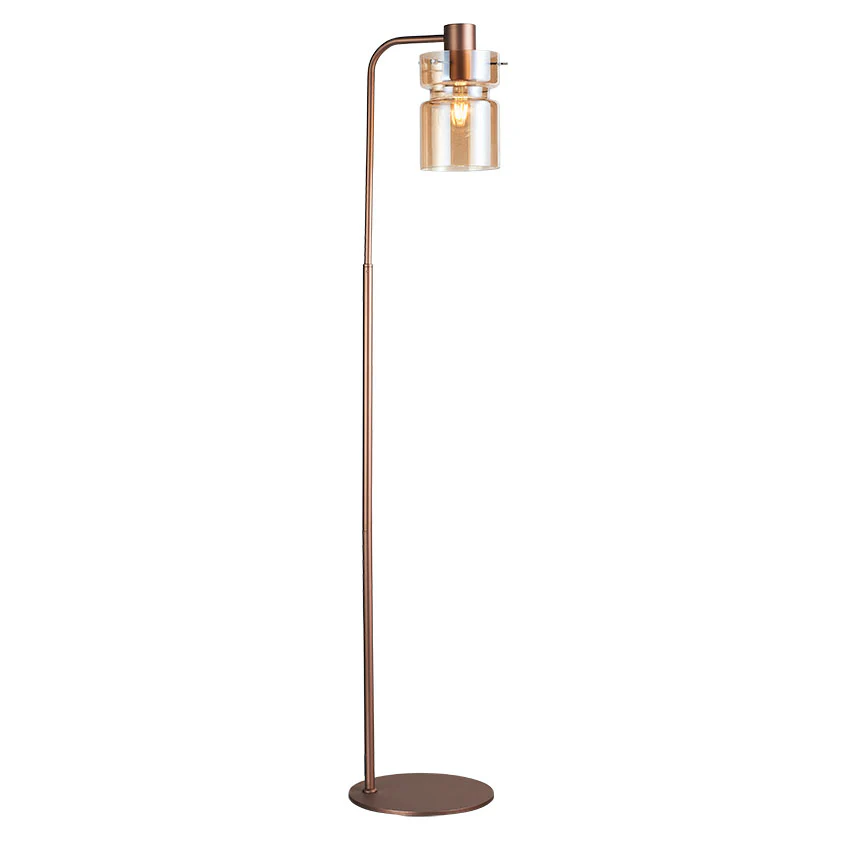 Camden Floor Lamp- Silver/ Grey/ Copper Finishes - Image 3