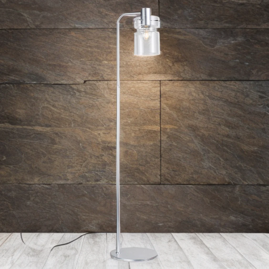 Camden Floor Lamp- Silver/ Grey/ Copper Finishes - Image 5