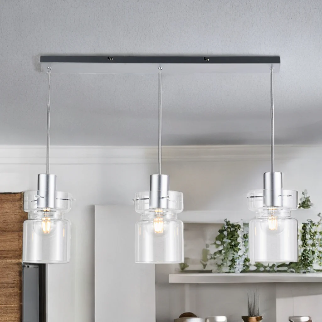 Camden Kitchen Linear Table Light- Copper/ Silver/ Amber - Image 5
