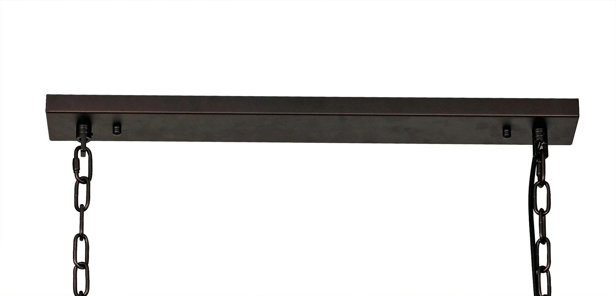Camden Rectangular Pendant, 11 Light E14, Brown Oxide Item Weight: 15kg - Image 3