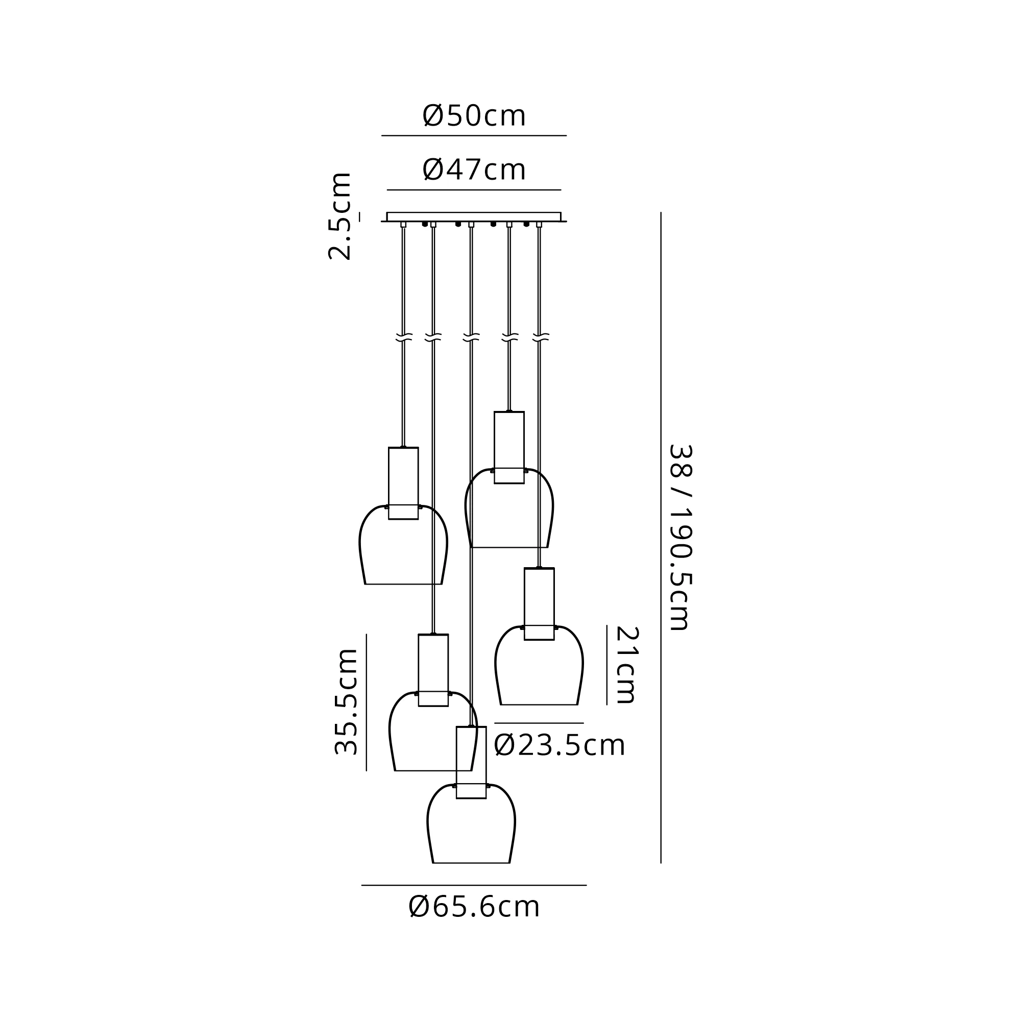 Camden 3/5 Lt Round Pendant In Various Finishes - Image 33
