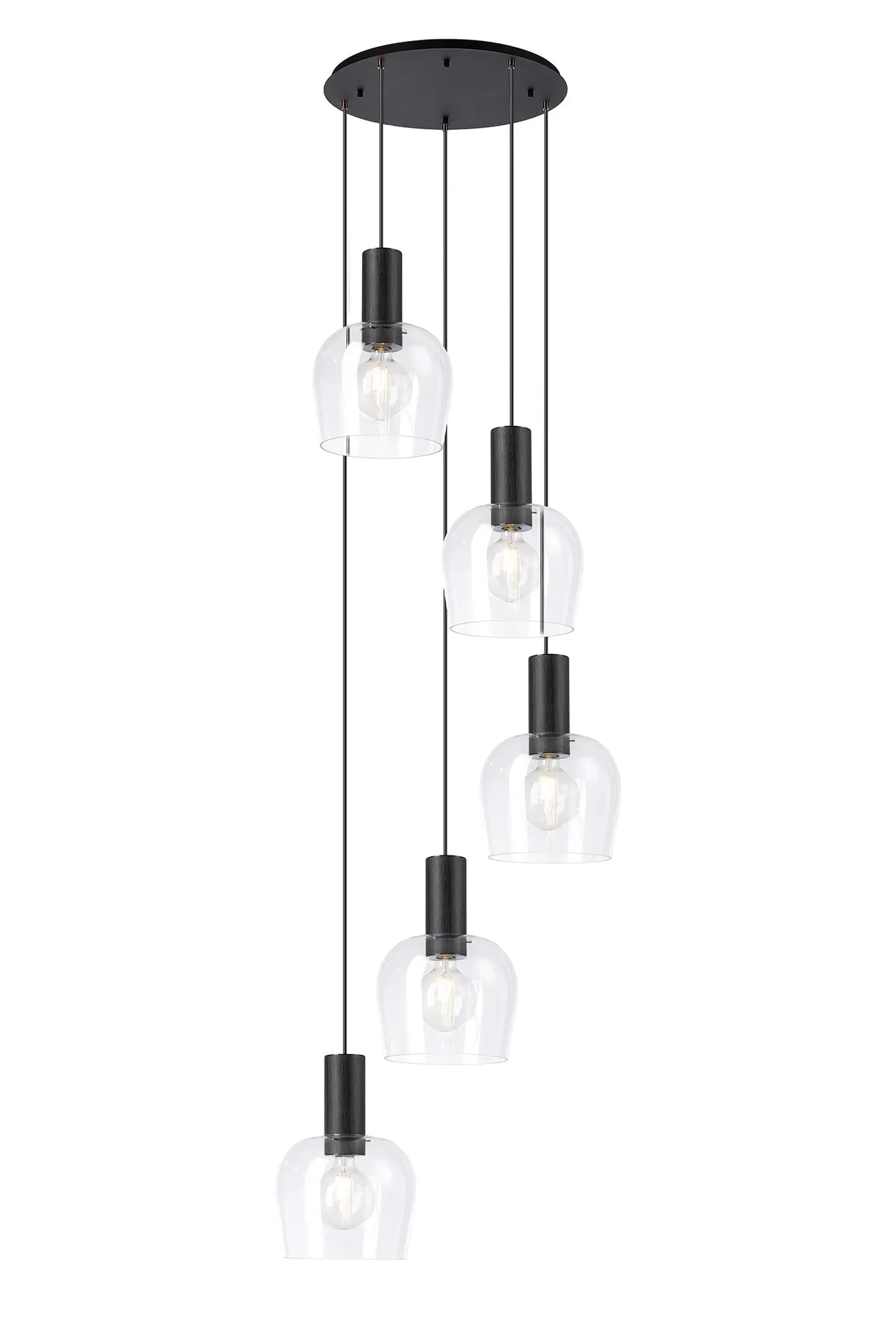 Camden 3/5 Lt Round Pendant In Various Finishes - Image 4