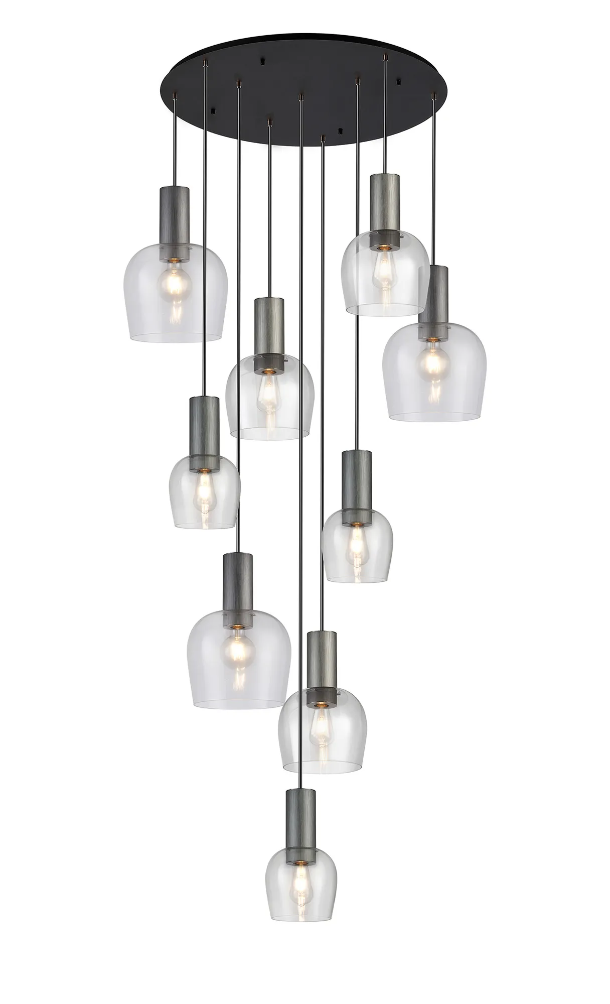 Camden 9 Light Round Pendant In Various Finishes - Image 13