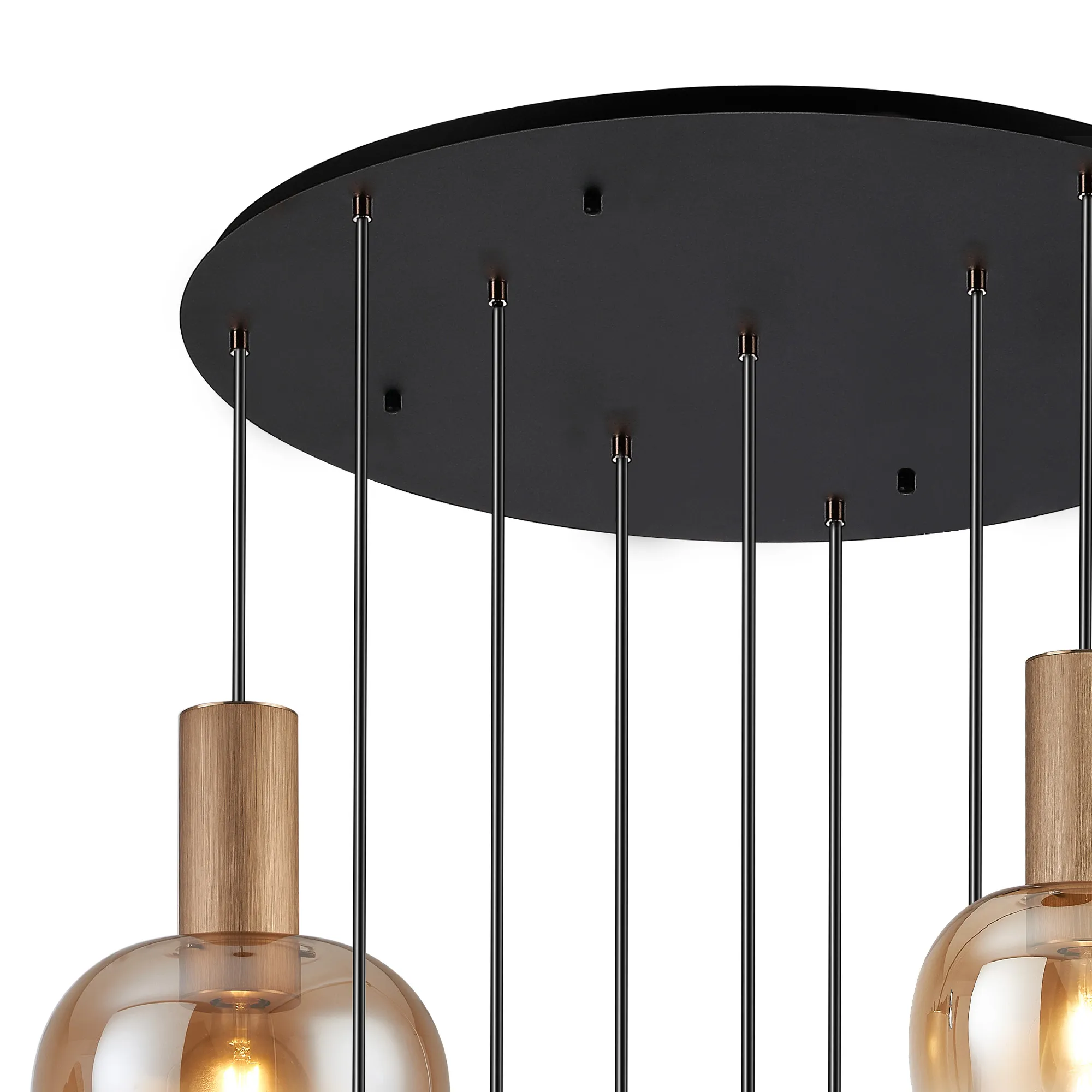 Camden 9 Light Round Pendant In Various Finishes - Image 15