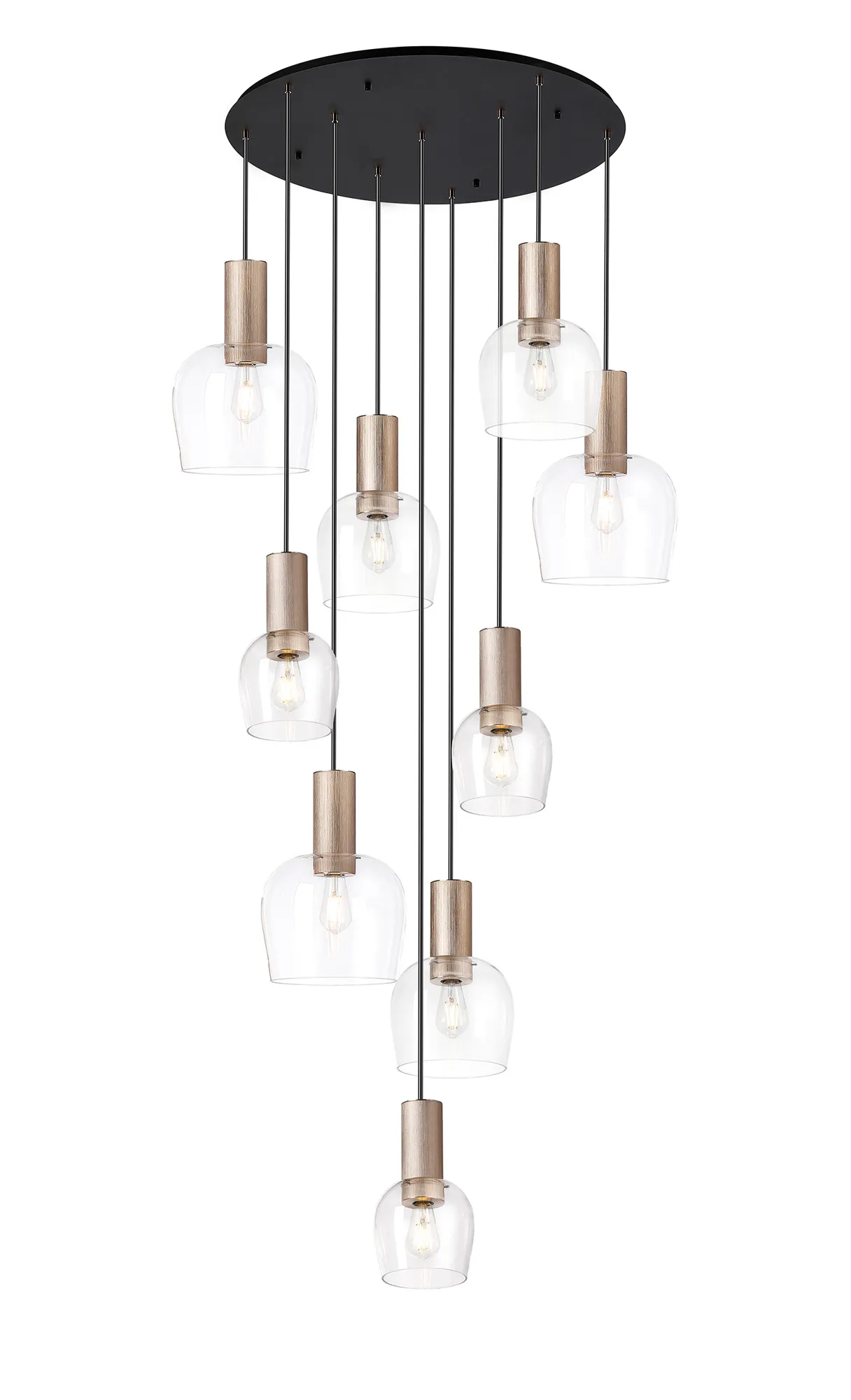 Camden 9 Light Round Pendant In Various Finishes - Image 16
