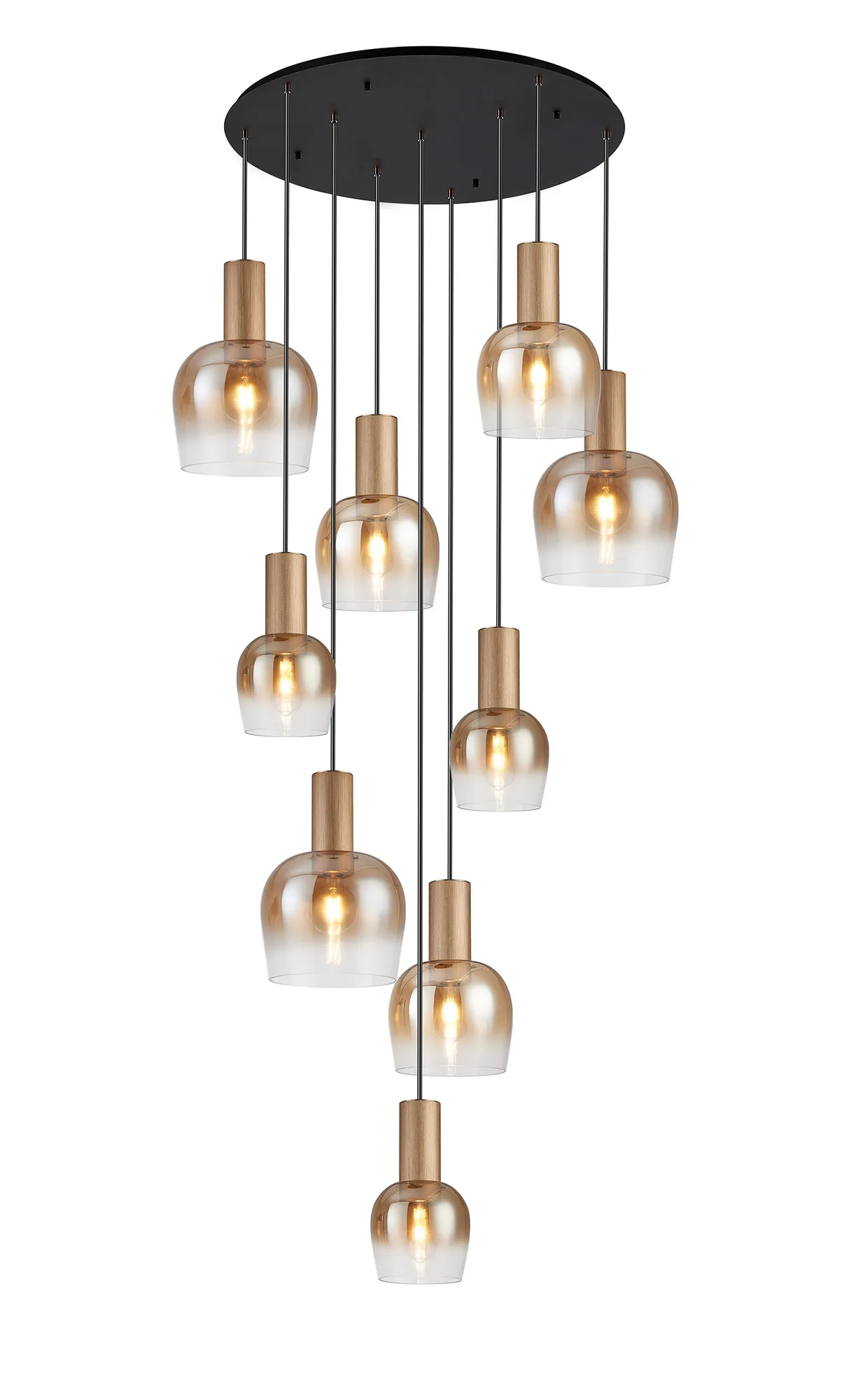 Camden 9 Light Round Pendant In Various Finishes - Image 17