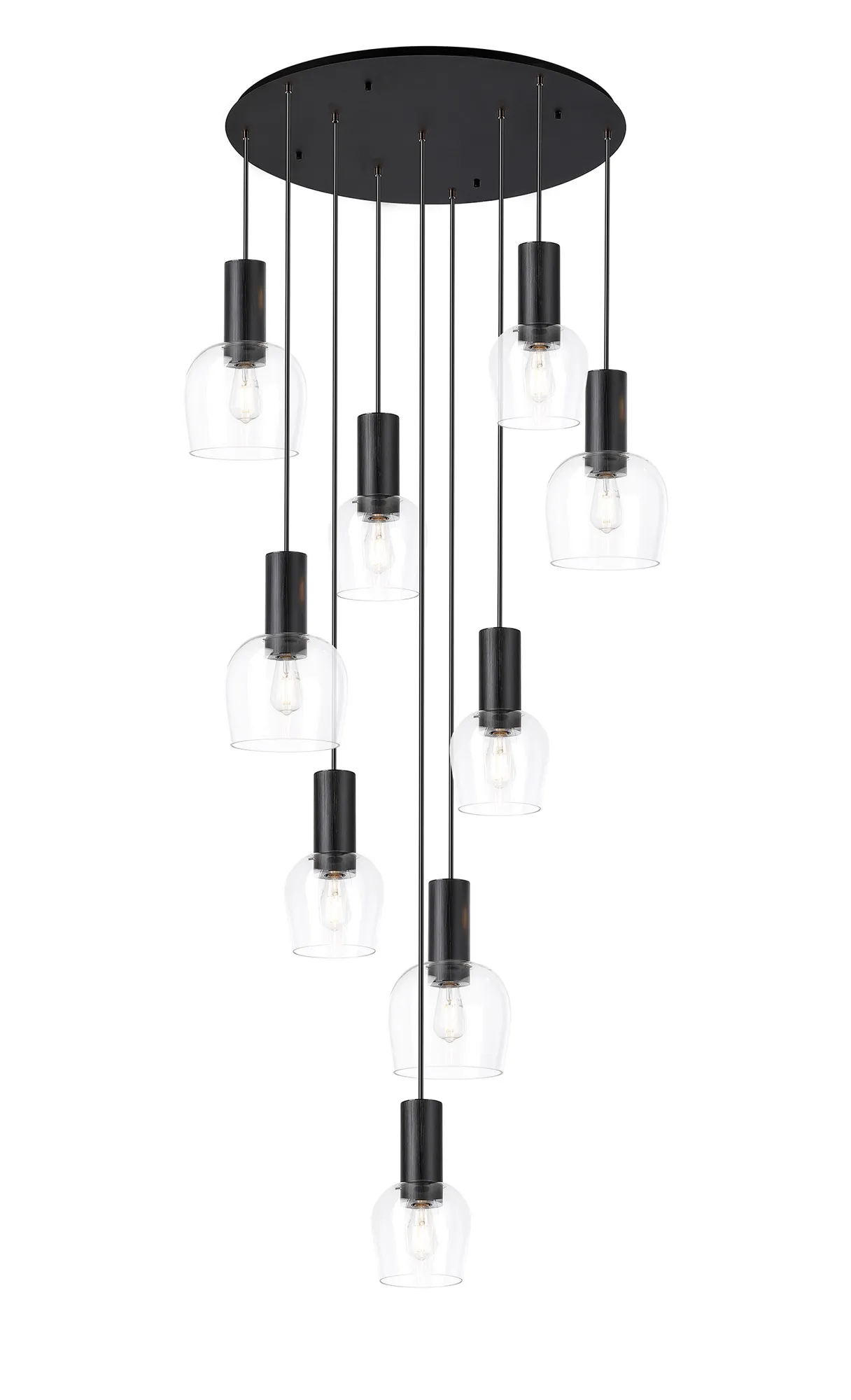 Camden 9 Light Round Pendant In Various Finishes - Image 19