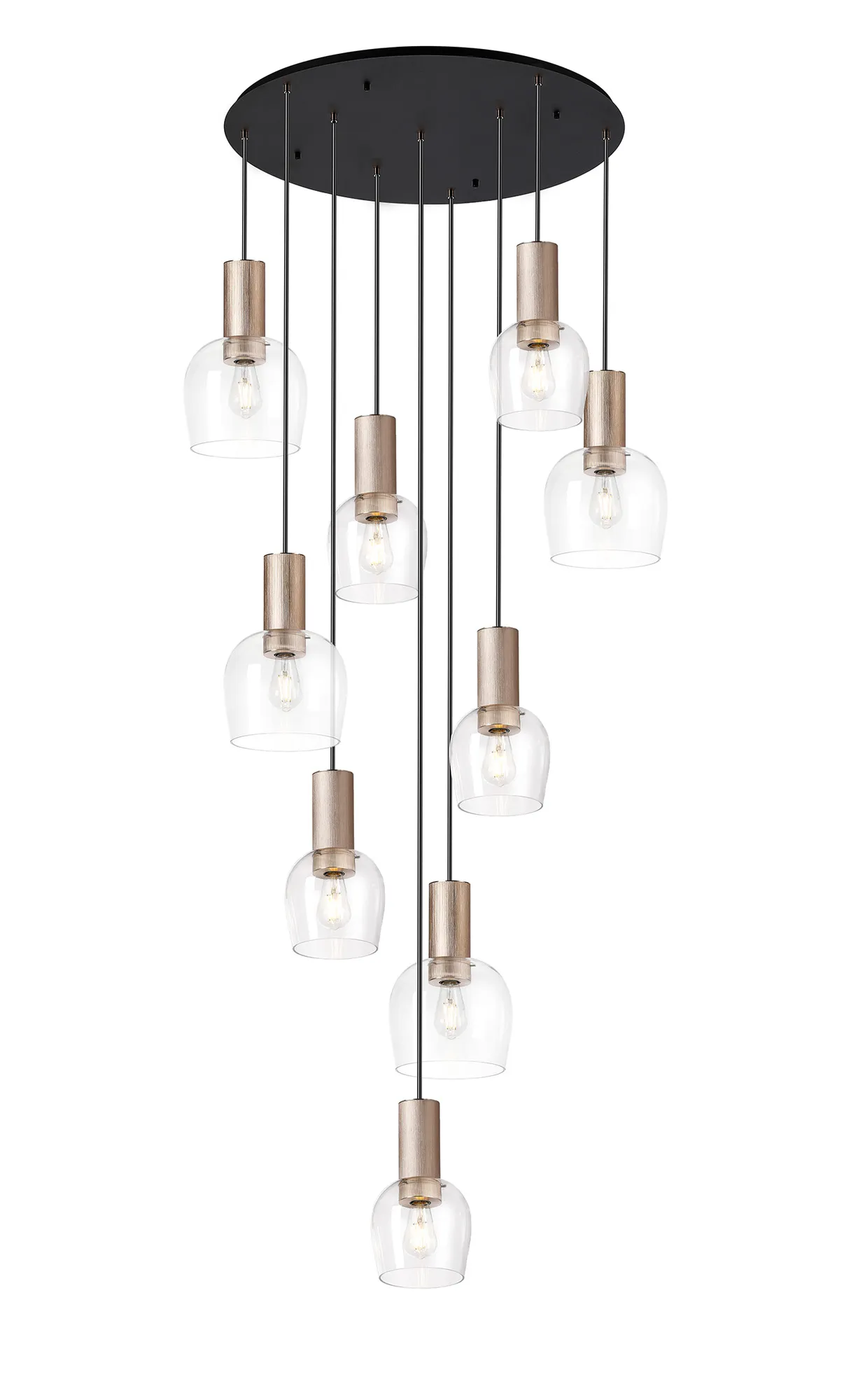 Camden 9 Light Round Pendant In Various Finishes - Image 25
