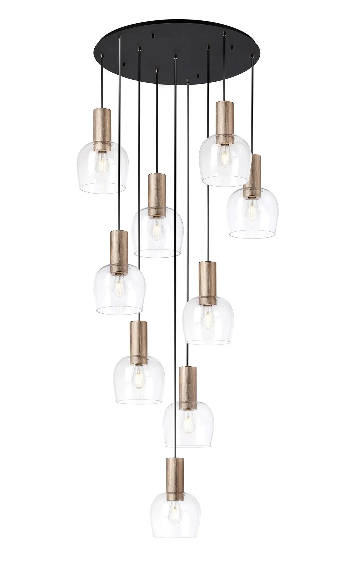 Camden 9 Light Round Pendant In Various Finishes - Image 3