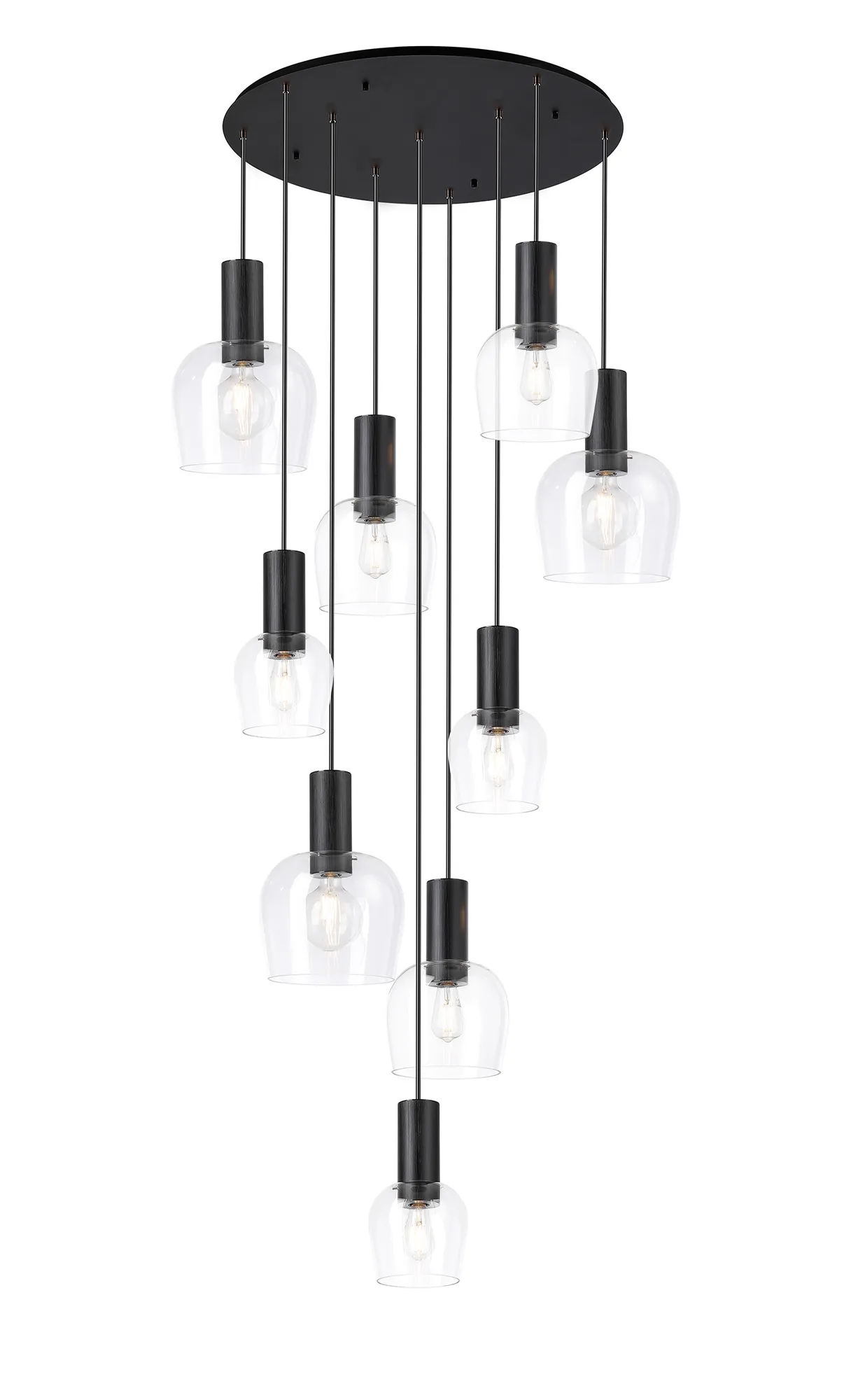 Camden 9 Light Round Pendant In Various Finishes - Image 6