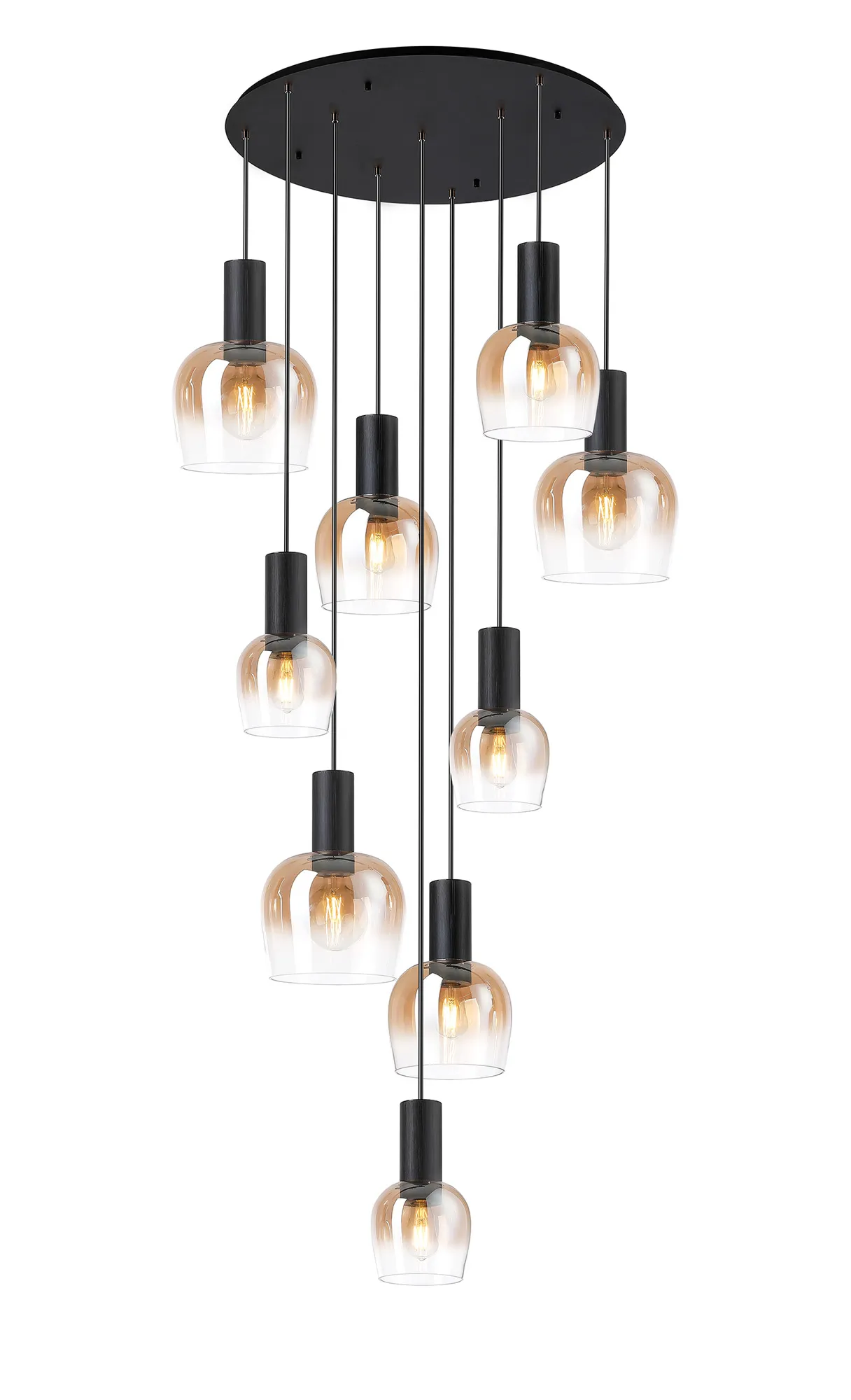 Camden 9 Light Round Pendant In Various Finishes - Image 7