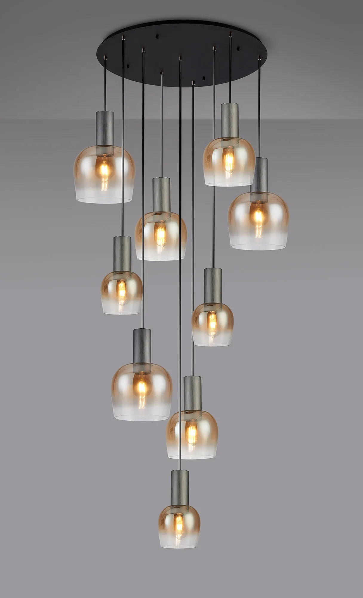 Camden 9 Light Round Pendant In Various Finishes - Image 8