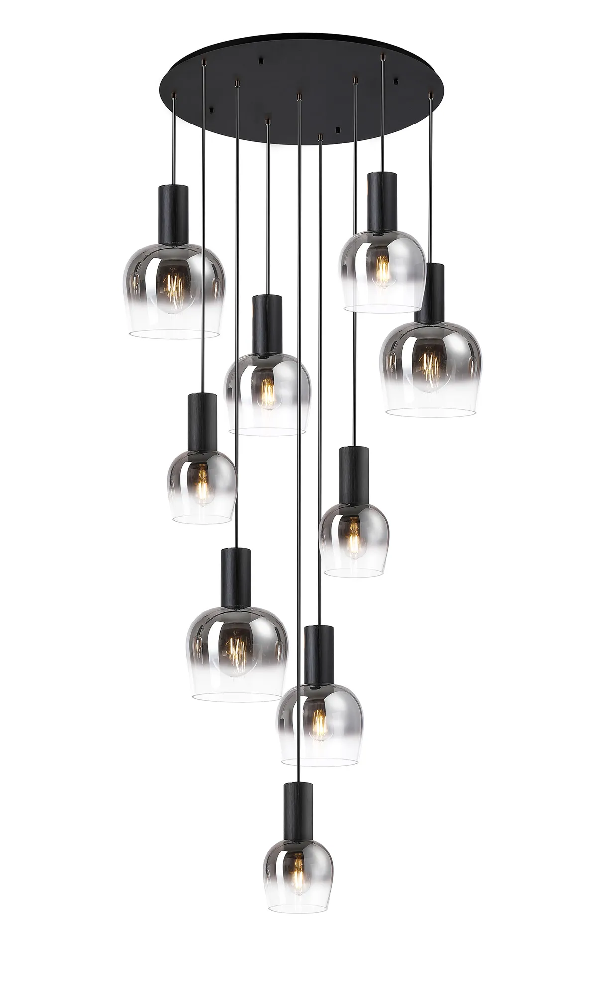 Camden 9 Light Round Pendant In Various Finishes - Image 9
