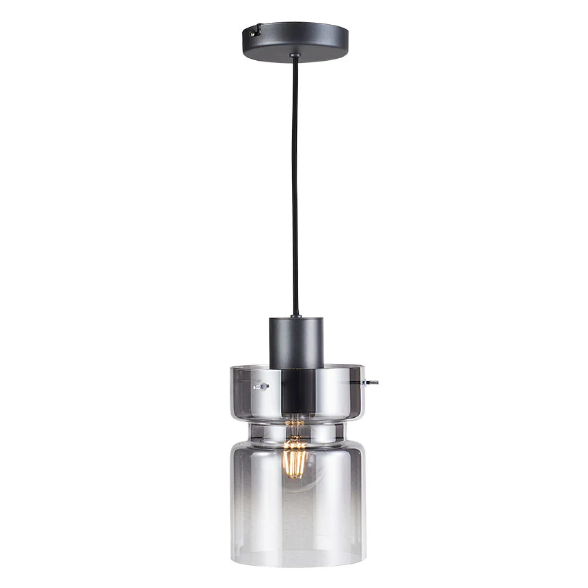 Camden Single Pendant Light- Silver/ Grey/ Copper Finishes - Image 3