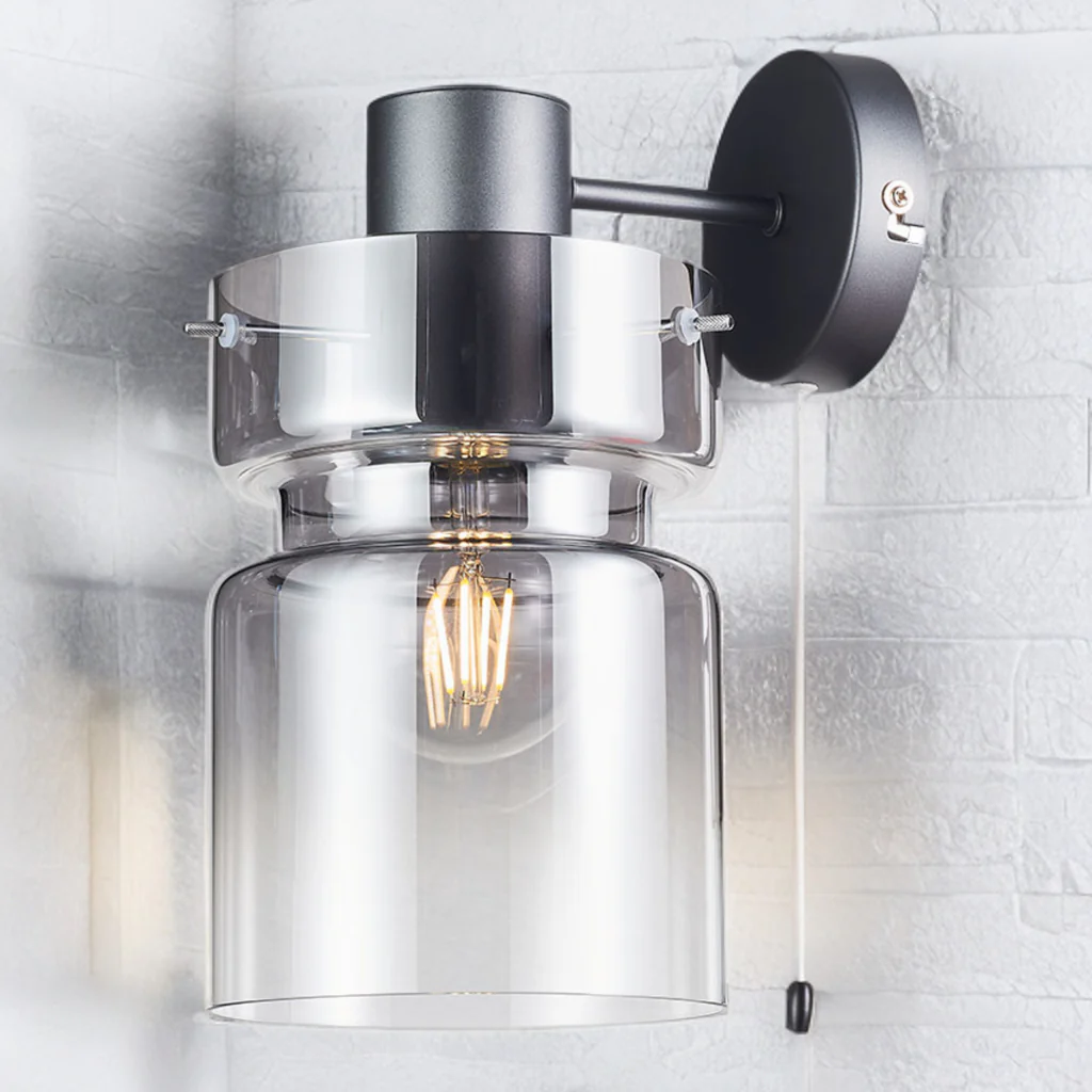 Camden Wall Light- Silver/ Copper/ Grey Finishes - Image 4