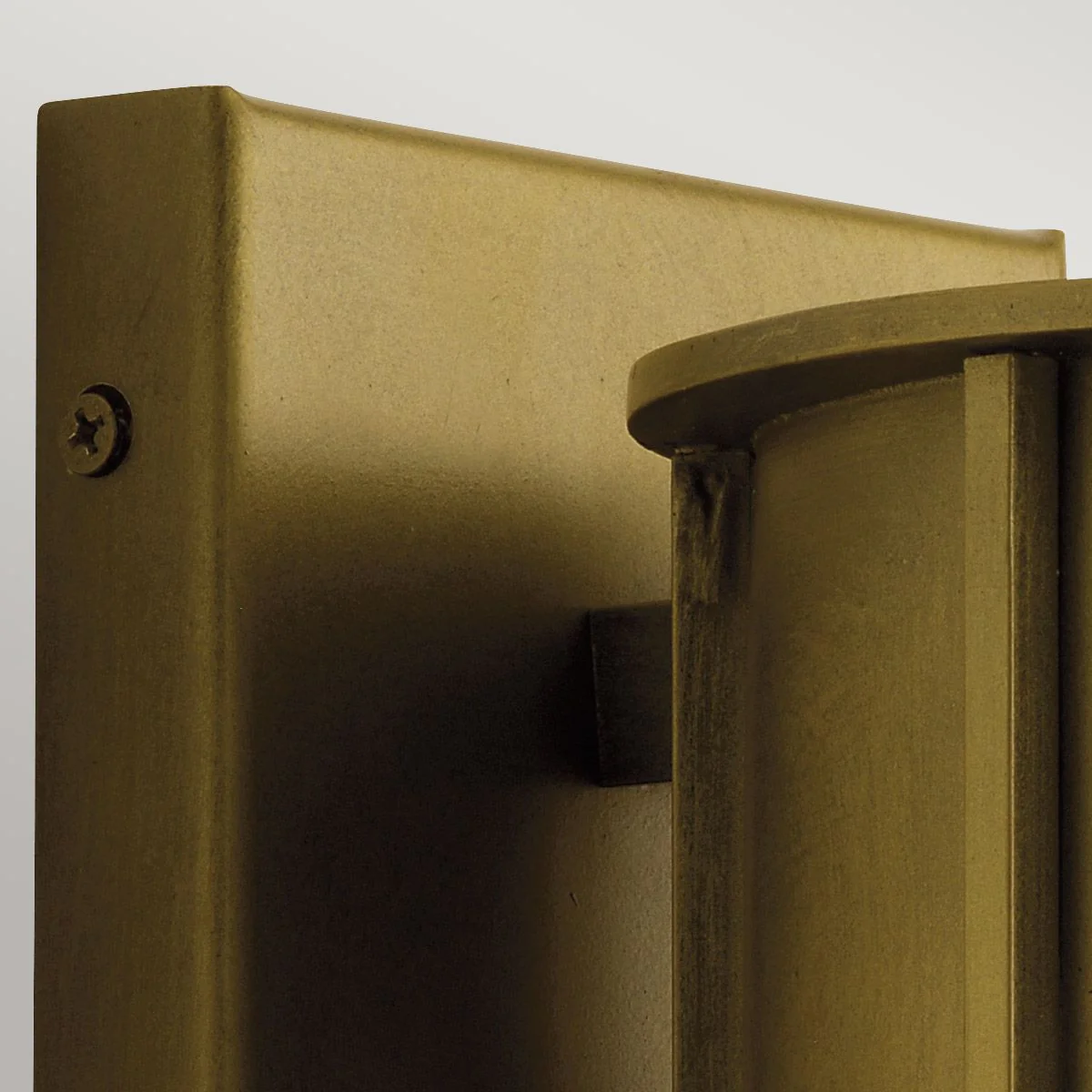 Camillo 1lt Medium Outdoor Wall Lantern - Painted Natural Brass/Black E27 IP44 - Image 3