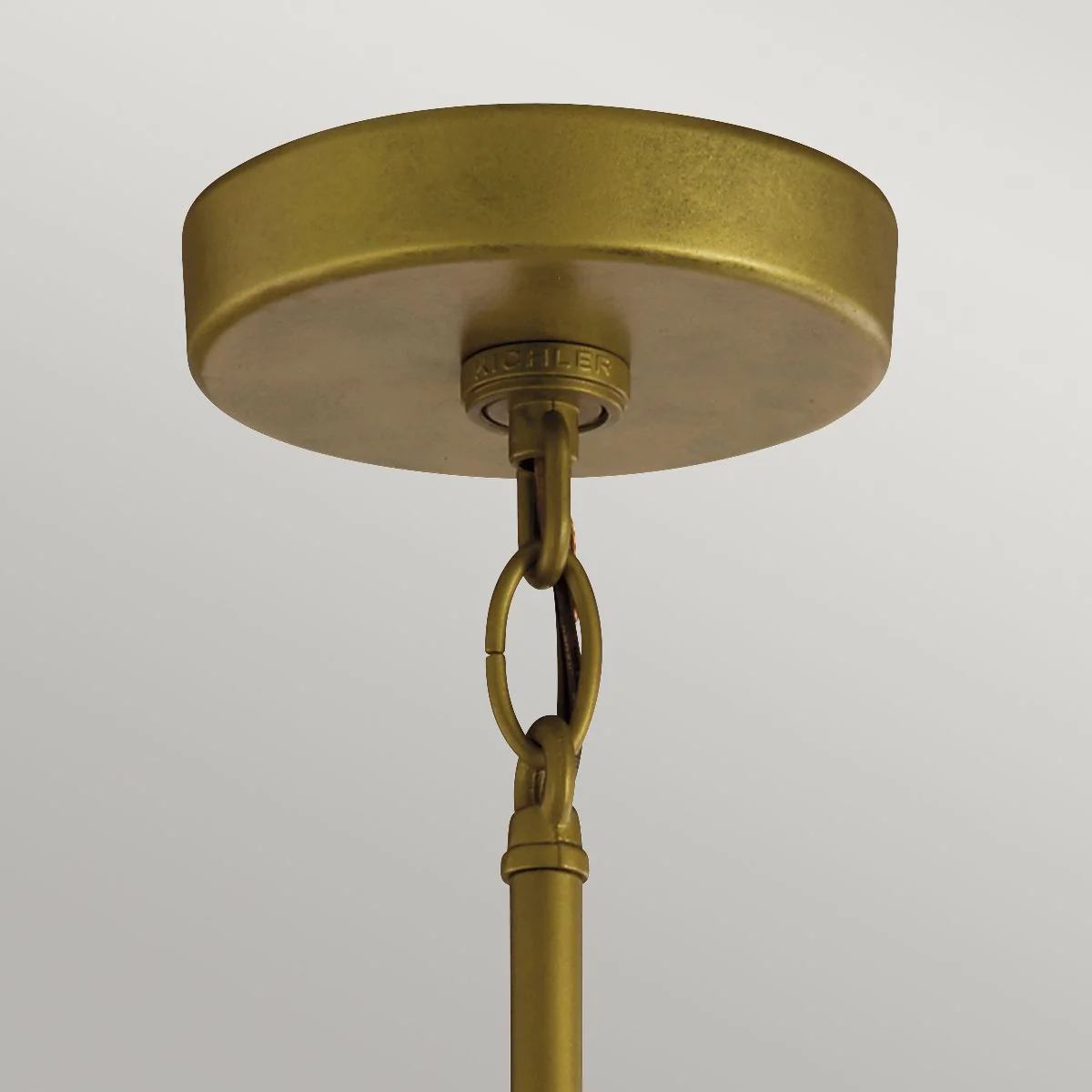 Camillo 1lt Outdoor Pendant - Painted Natural Brass/Textured Black IP44 E27 - Image 3
