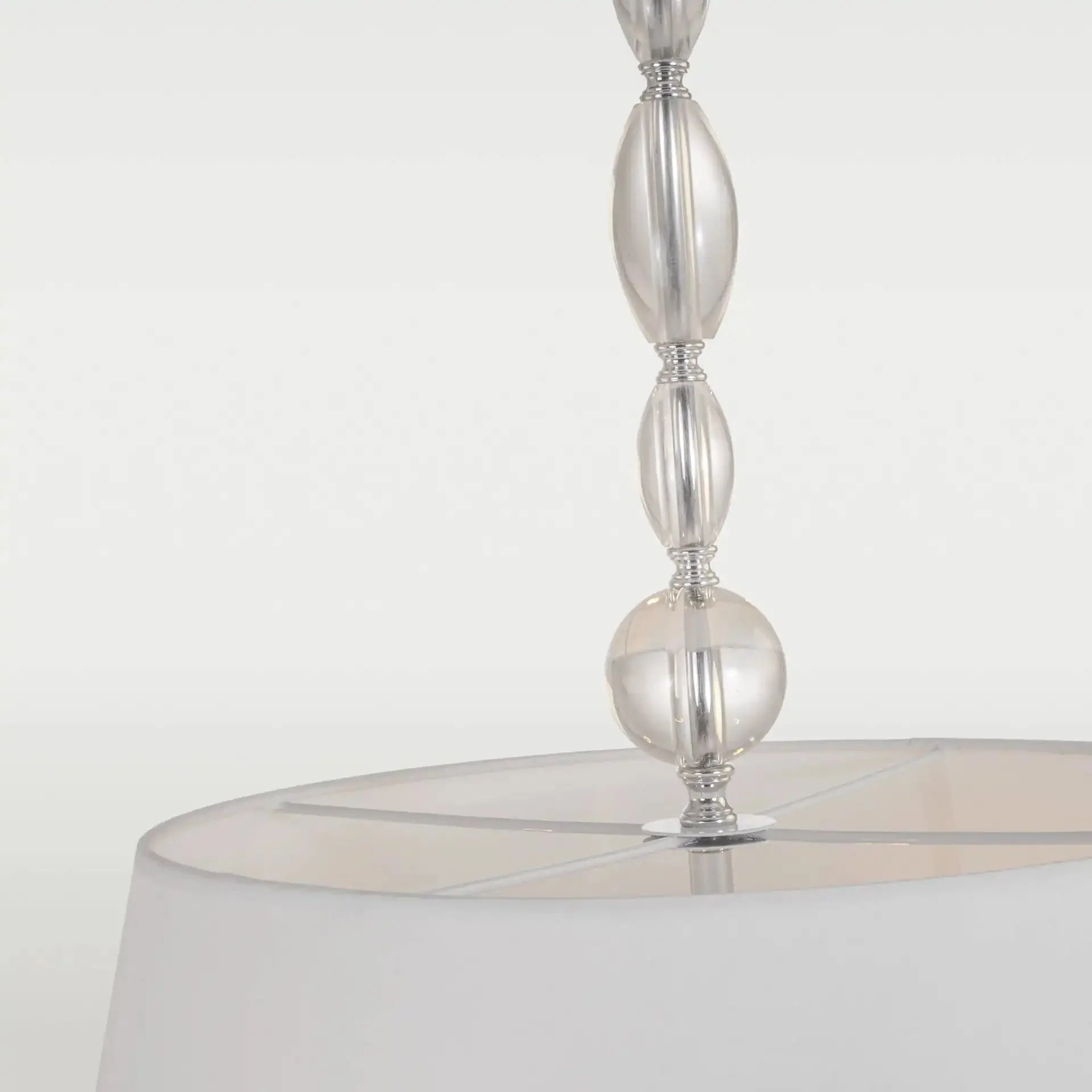 Cancun White & Chrome Finish Hanging Shade - Image 3
