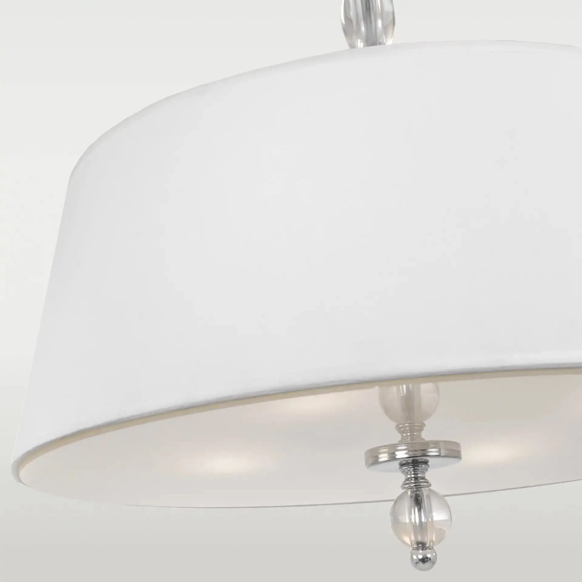 Cancun White & Chrome Finish Hanging Shade - Image 4