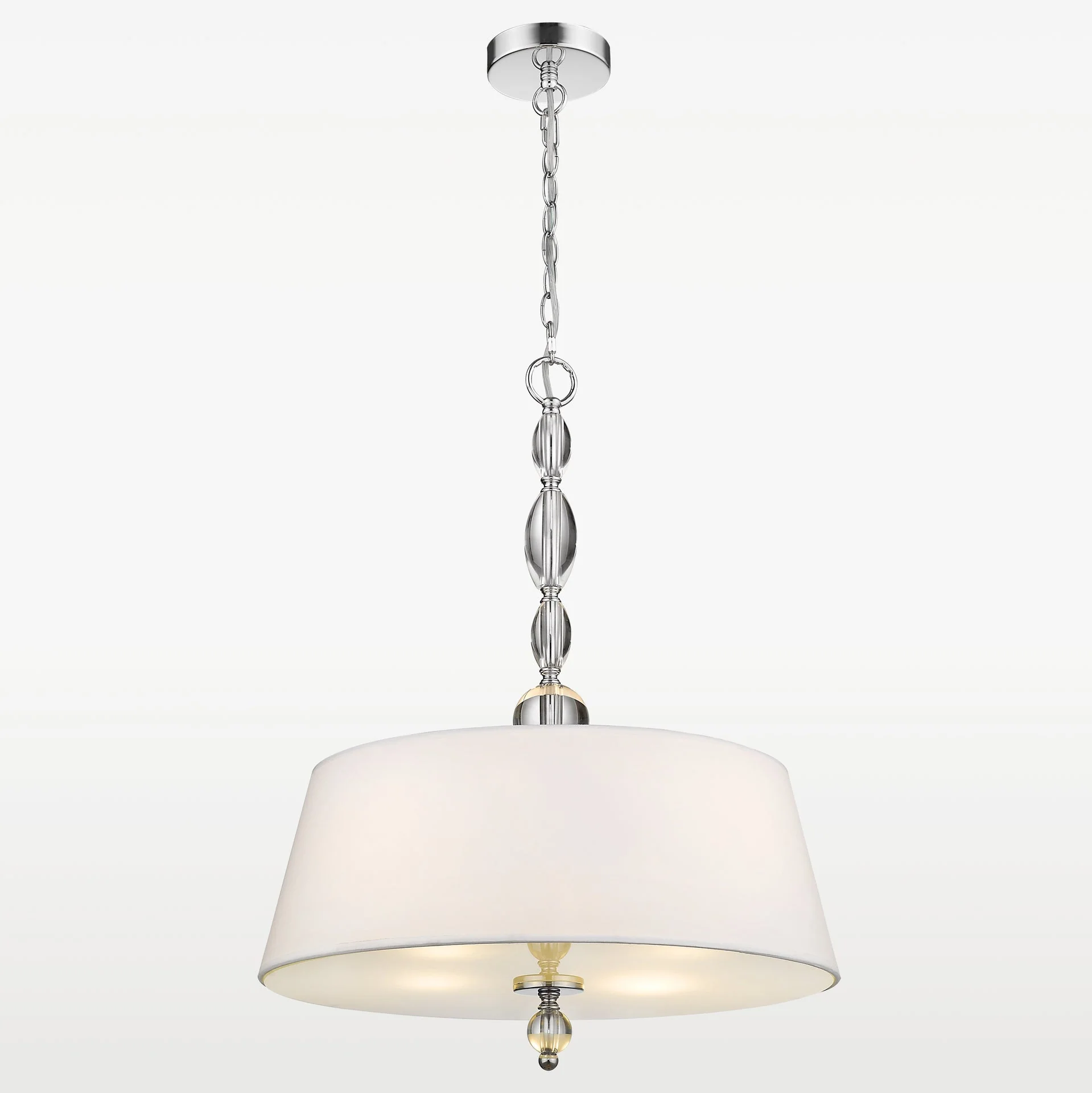 Cancun White & Chrome Finish Hanging Shade - Image 5