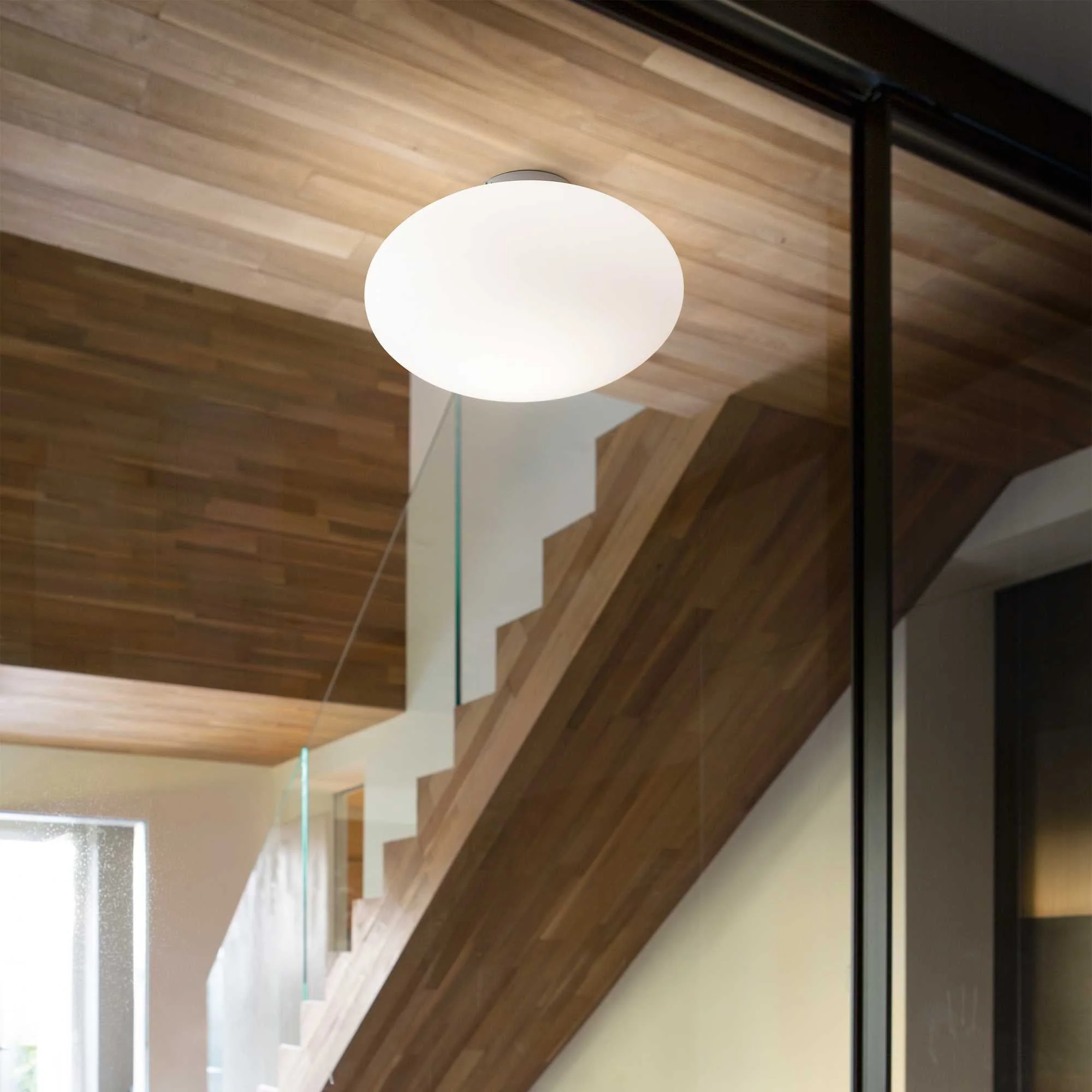 Candy Semi-Flush Ceiling Light - White Finish - Image 2