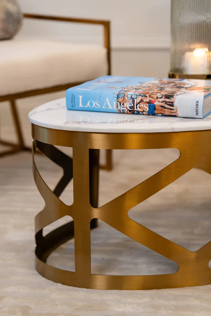 Cannes Coffee Table Gold - Finish - Image 4