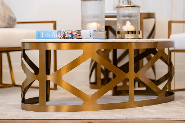 Cannes Coffee Table Gold - Finish - Image 6