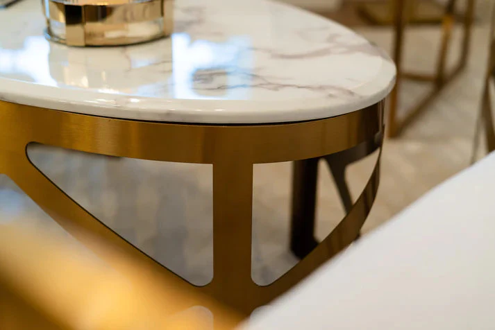 Cannes Coffee Table Gold - Finish - Image 7