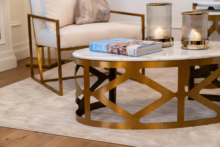 Cannes Coffee Table Gold - Finish - Image 8