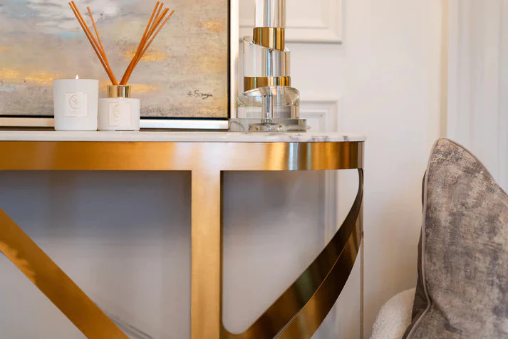 Cannes Console Table Gold - Finish - Image 7