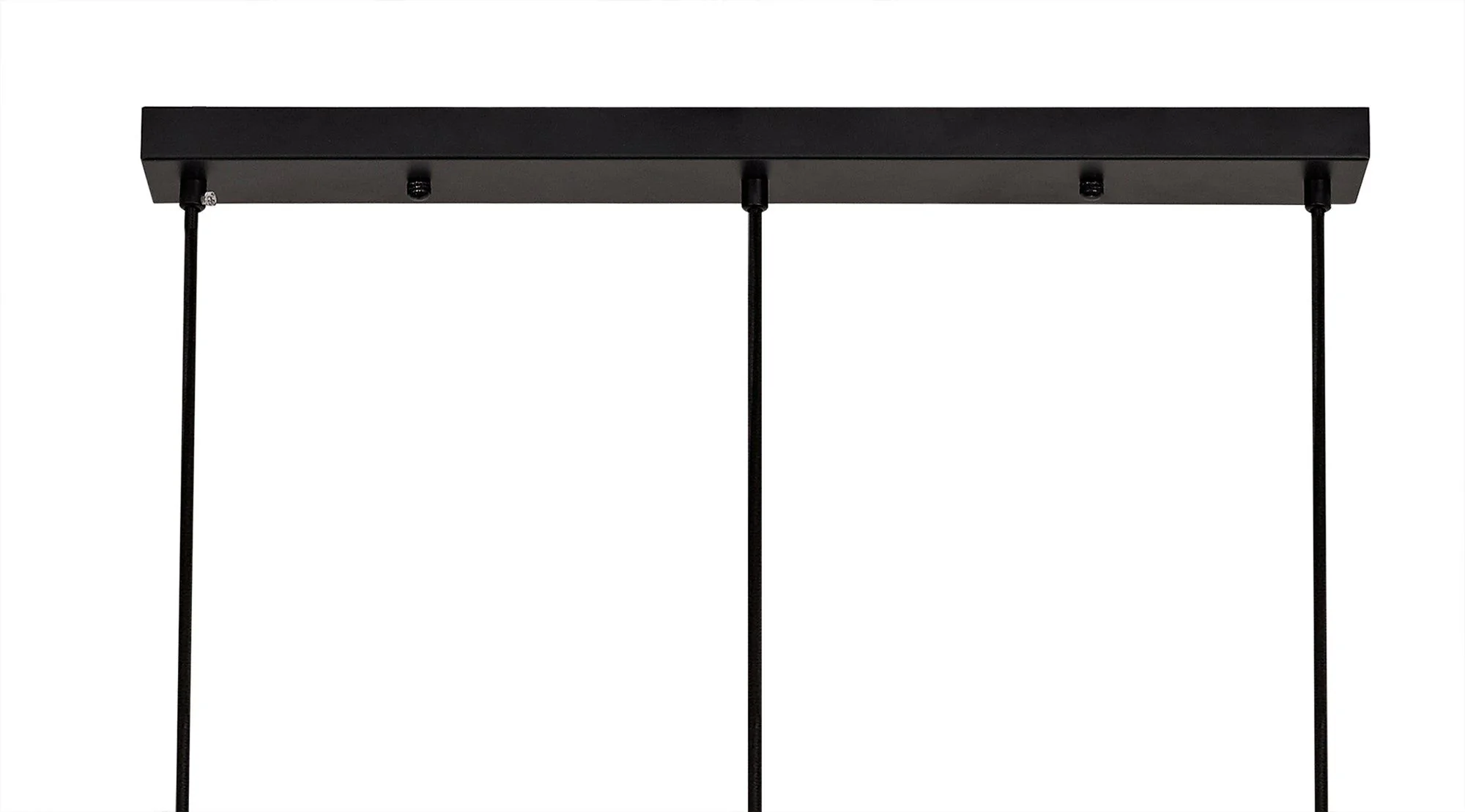 Cannes Linear Pendant, 3 Light Adjustable E14, Matt Black/Painted Gold - Image 5