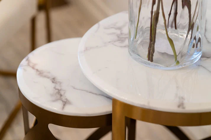Cannes Side Table Set Gold - Finish - Image 4