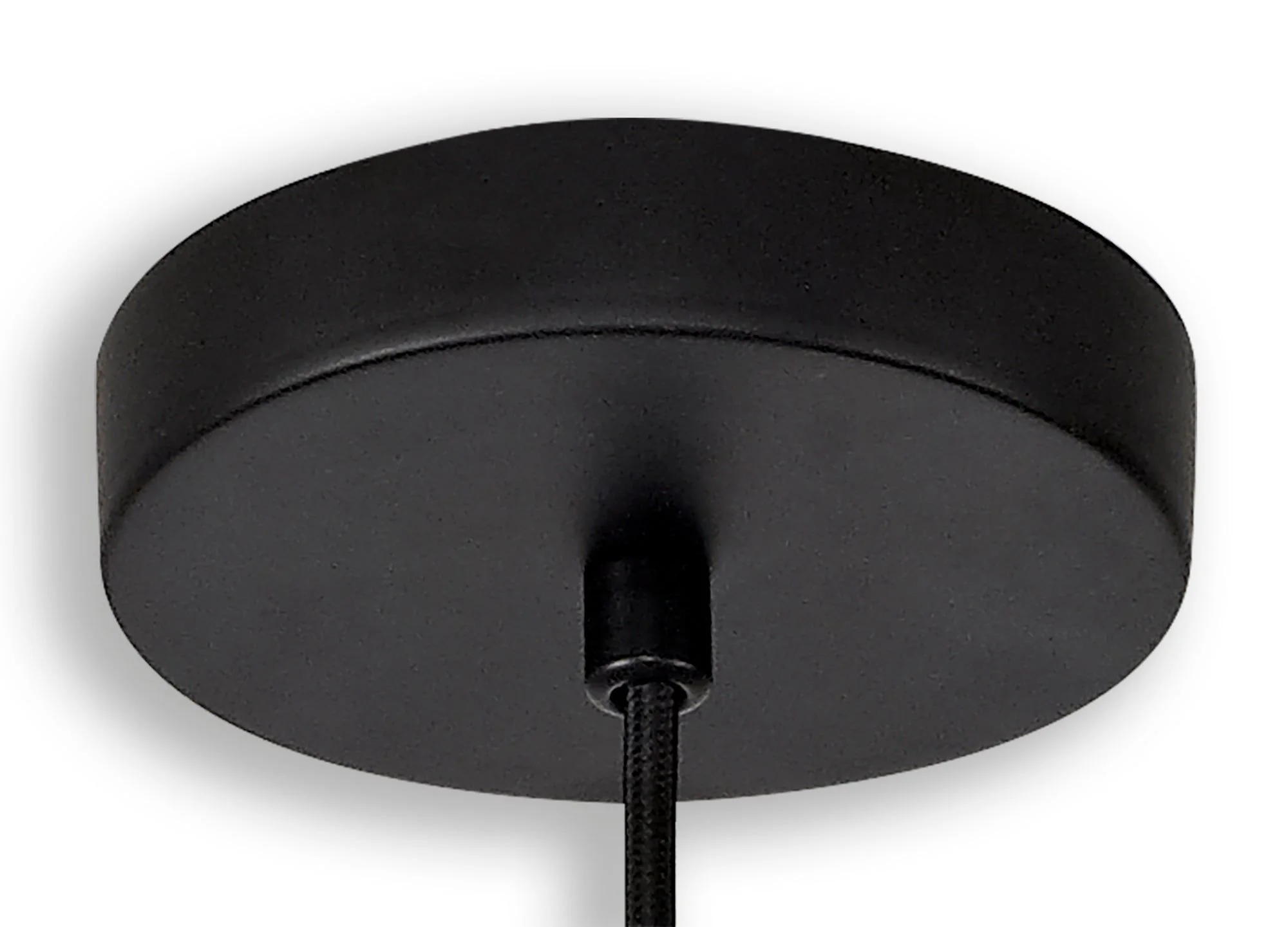 Cannes Single Pendant, Matt Black/Painted Gold - Image 5