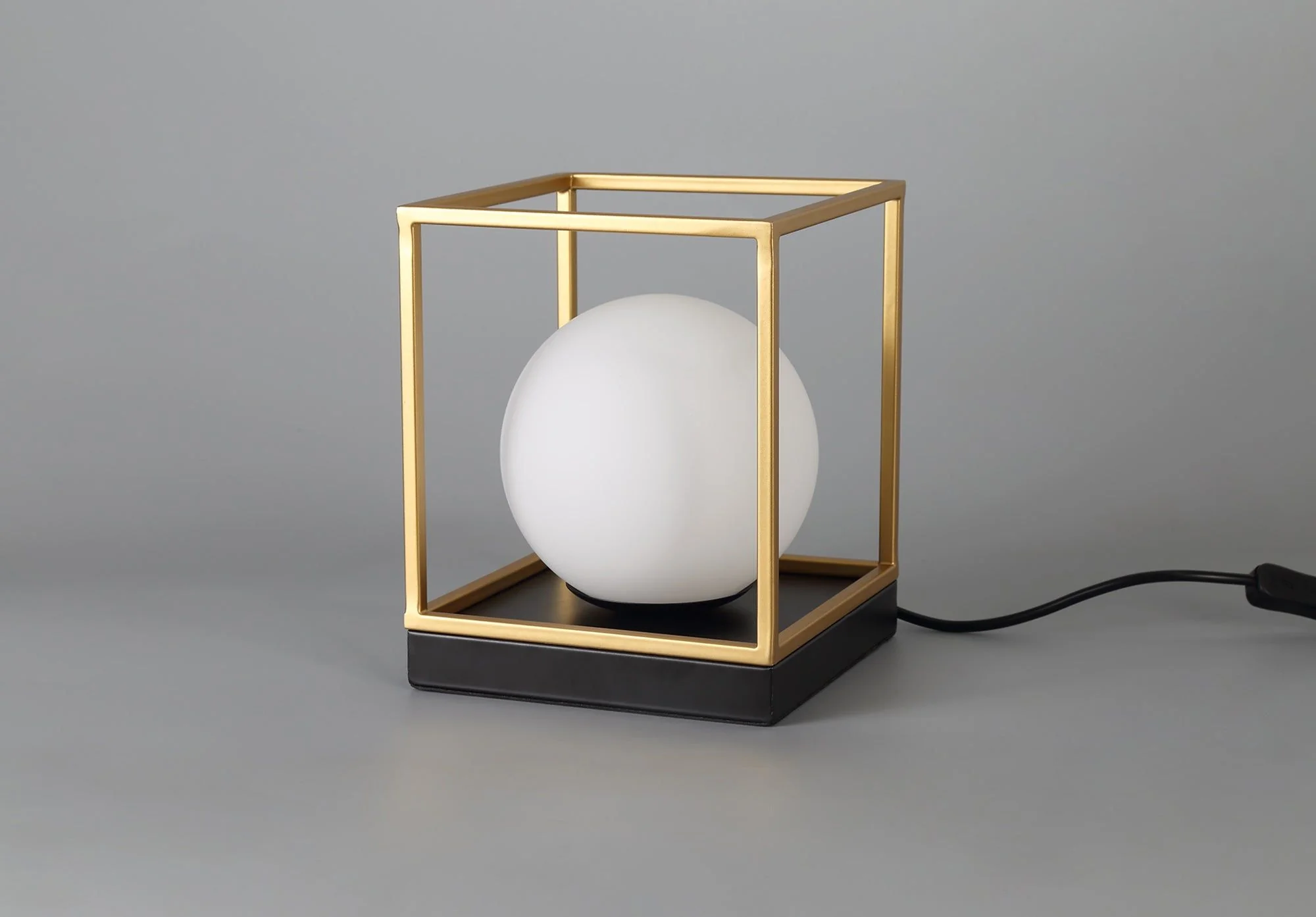 Cannes Table Lamp, 1 Light E14, Matt Black/Painted Gold - Image 2