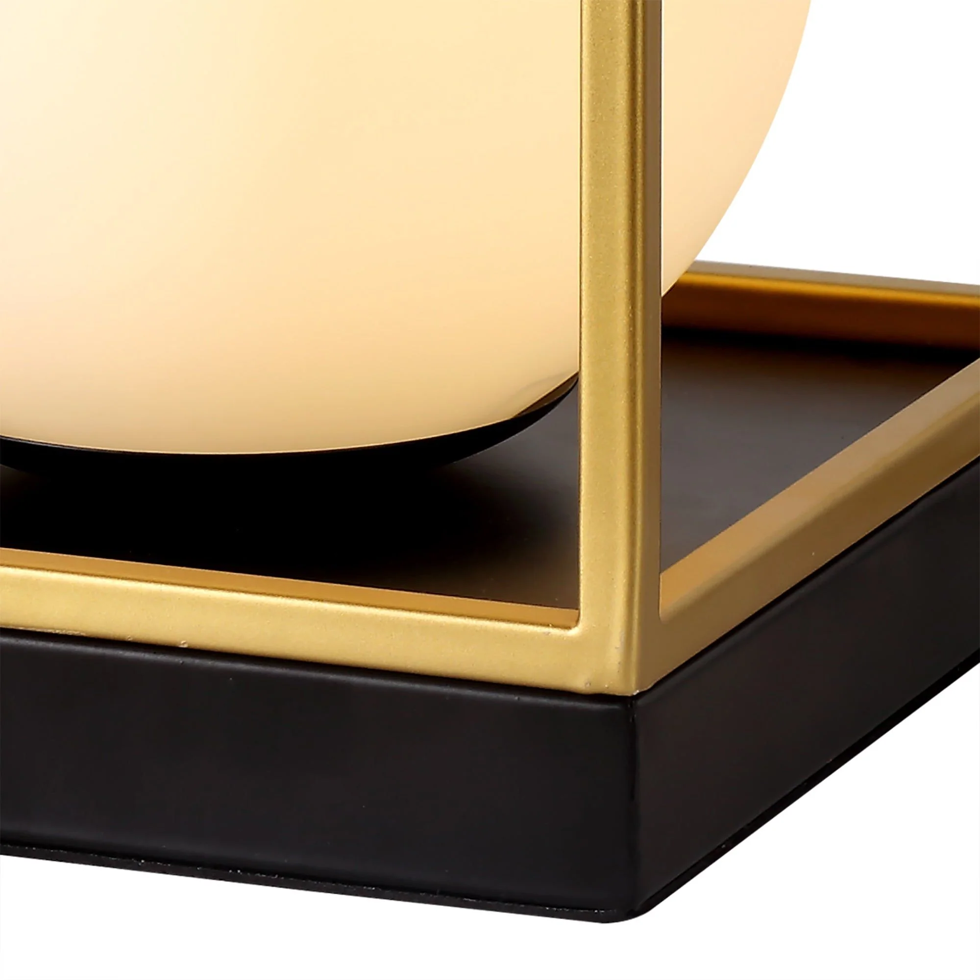 Cannes Table Lamp, 1 Light E14, Matt Black/Painted Gold - Image 3