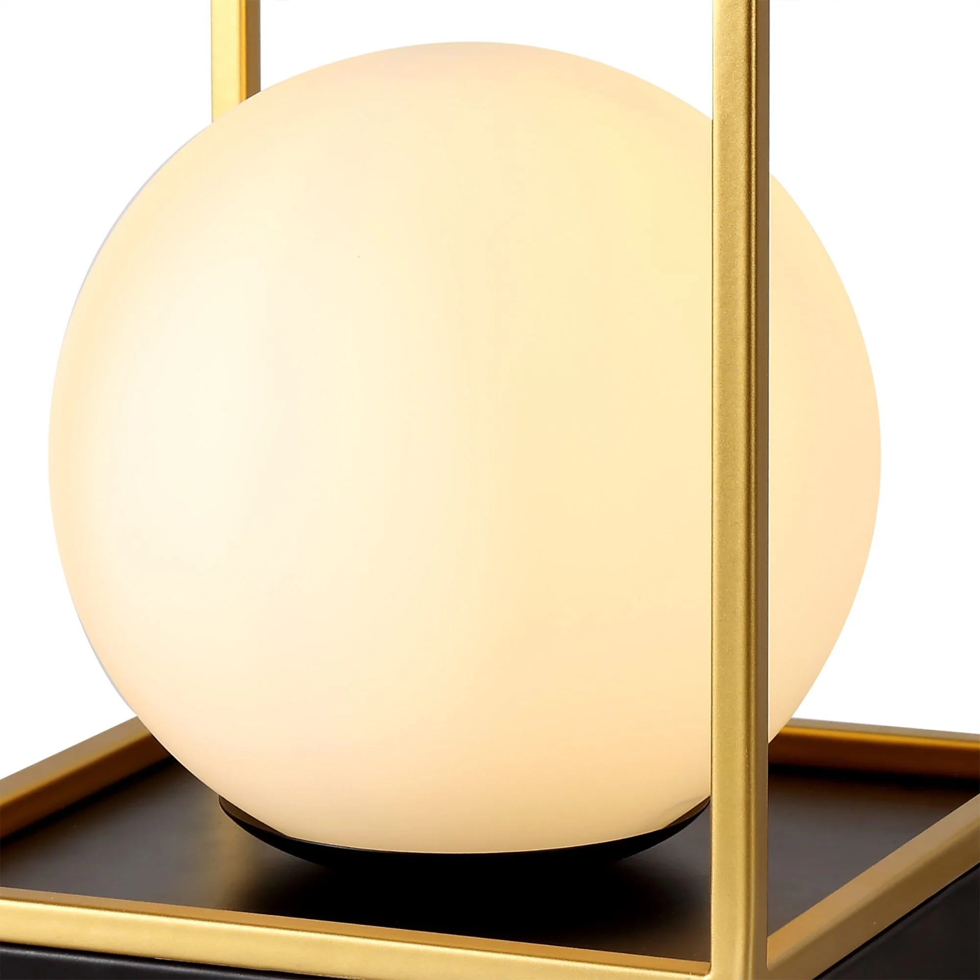 Cannes Table Lamp, 1 Light E14, Matt Black/Painted Gold - Image 6