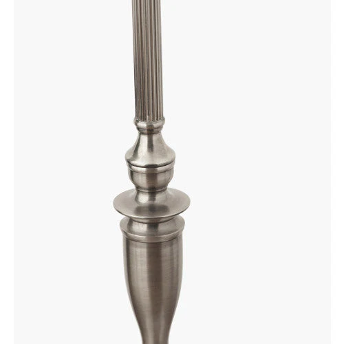 Canterbury Floor Lamp with Handloom Cylinder Lampshade - Image 3