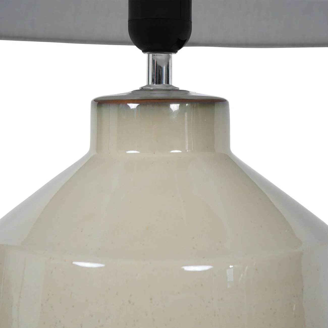 Canterbury Large Soft Green Dipped Glaze Table Lamp with Ivory Coolie Shade - Image 5