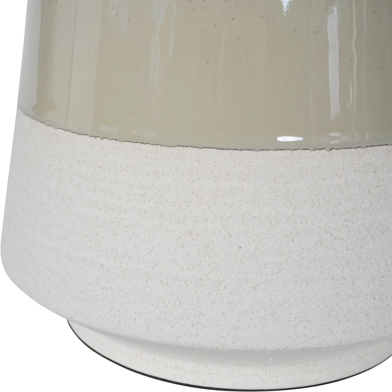 Canterbury Large Soft Green Dipped Glaze Table Lamp with Ivory Coolie Shade - Image 6