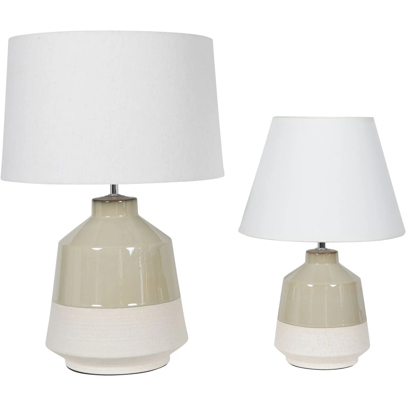 Canterbury Large Soft Green Dipped Glaze Table Lamp with Ivory Coolie Shade - Image 7