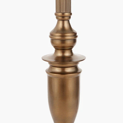 Canterbury Floor Lamp with Handloom Cylinder Lampshade - Image 6