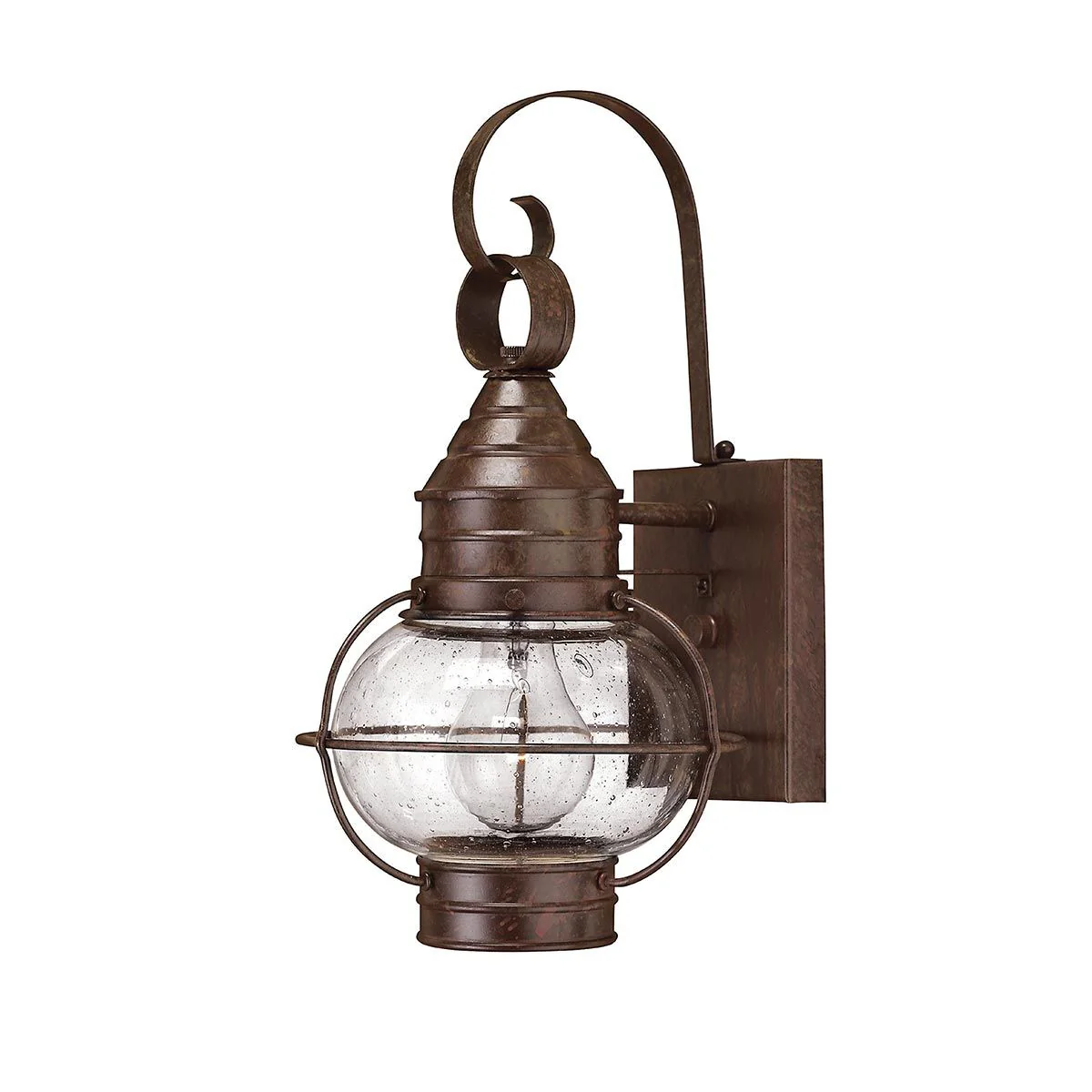 Cape Cod 1 Light Small/Medium Outdoor Wall Lantern - Sienna Bronze E27 IP23 - Image 10