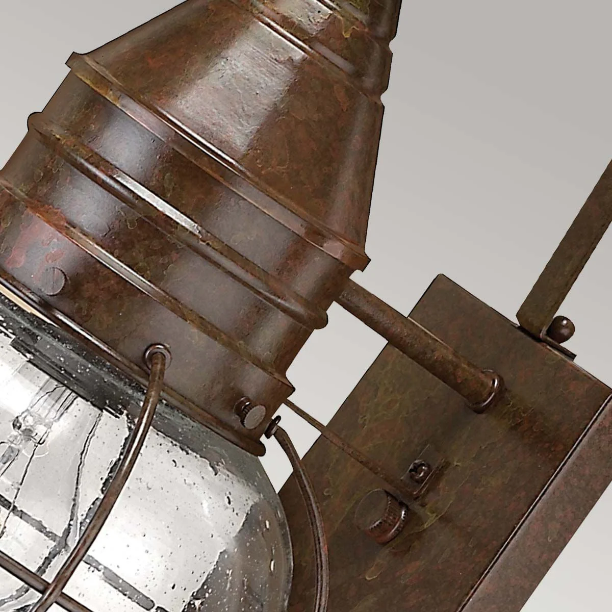 Cape Cod 1 Light Small/Medium Outdoor Wall Lantern - Sienna Bronze E27 IP23 - Image 7
