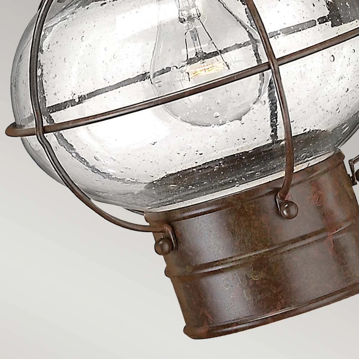 Cape Cod 1 Light Small/Medium Outdoor Wall Lantern - Sienna Bronze E27 IP23 - Image 8