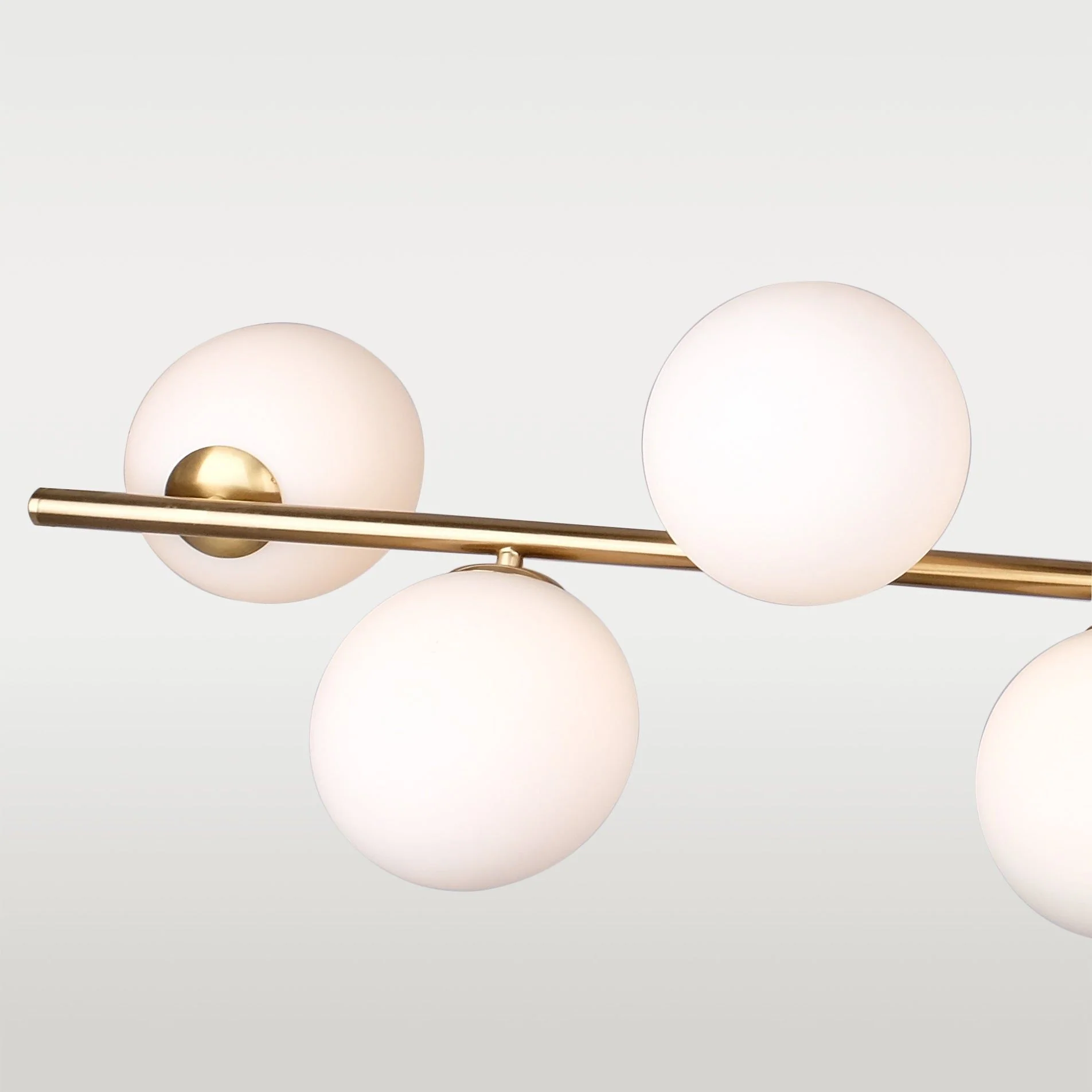 Cape Town 6Lt Kitchen Table/Island Ceiling Light - Brass Finish - Image 3