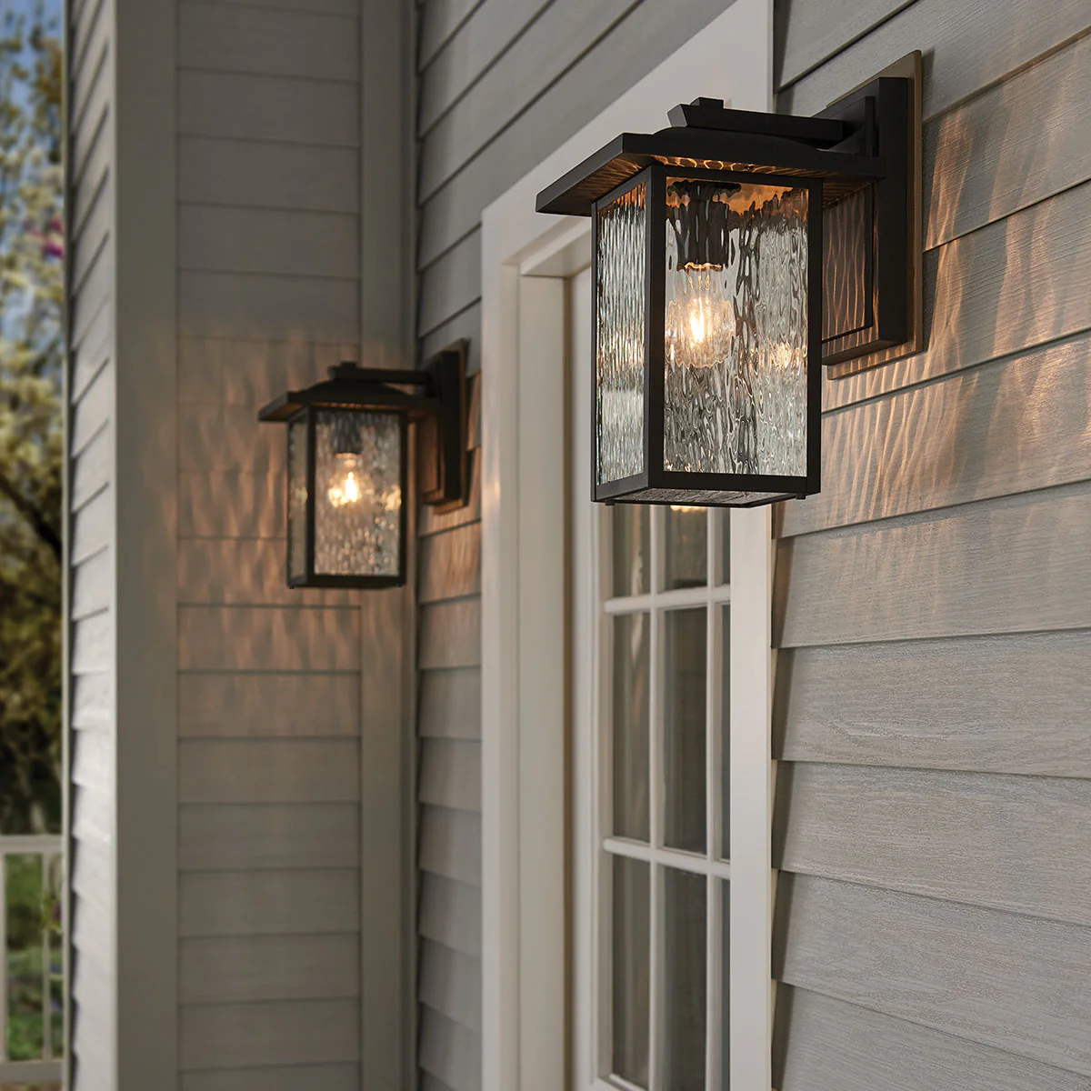 Cappanna 1 lt Exterior Wall Lantern - Textured Black  IP44 E27 - Image 13