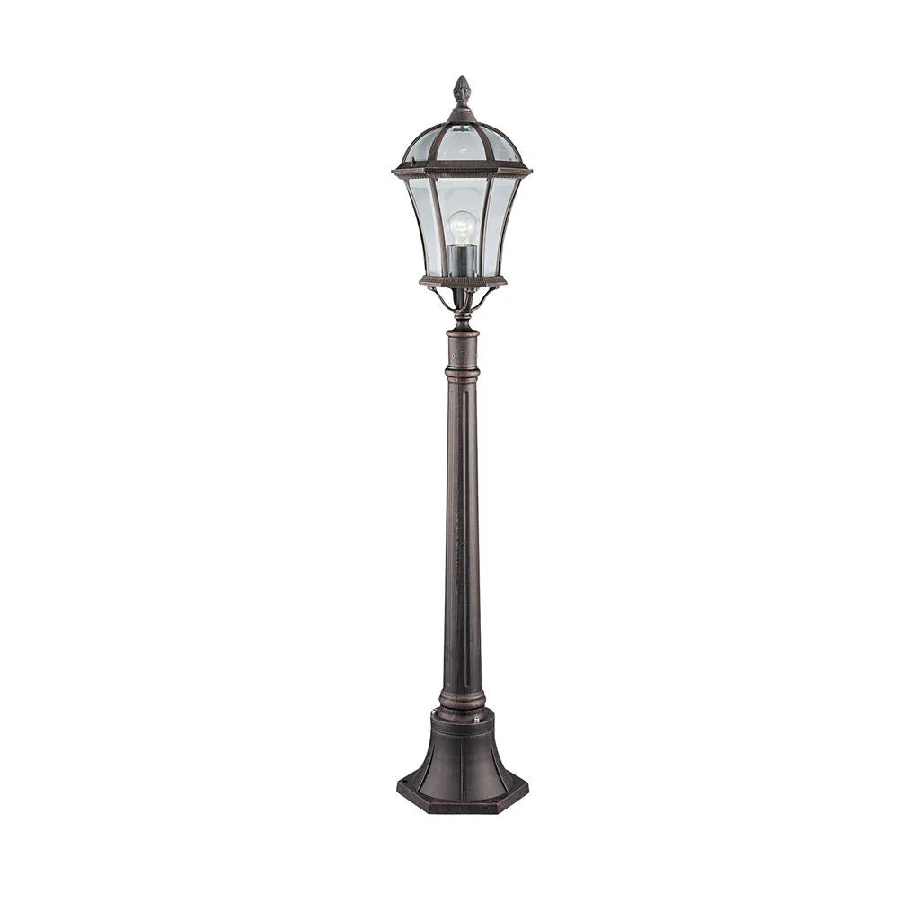 Capri 1/3Lt Post Light IP23 - Rustic Brown