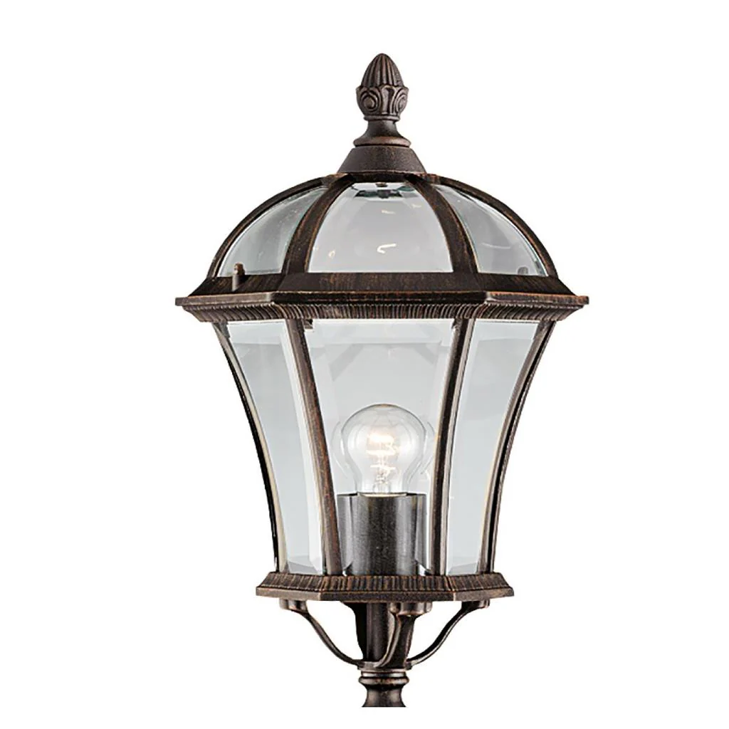 Capri 1/3Lt Post Light IP23 - Rustic Brown - Image 2
