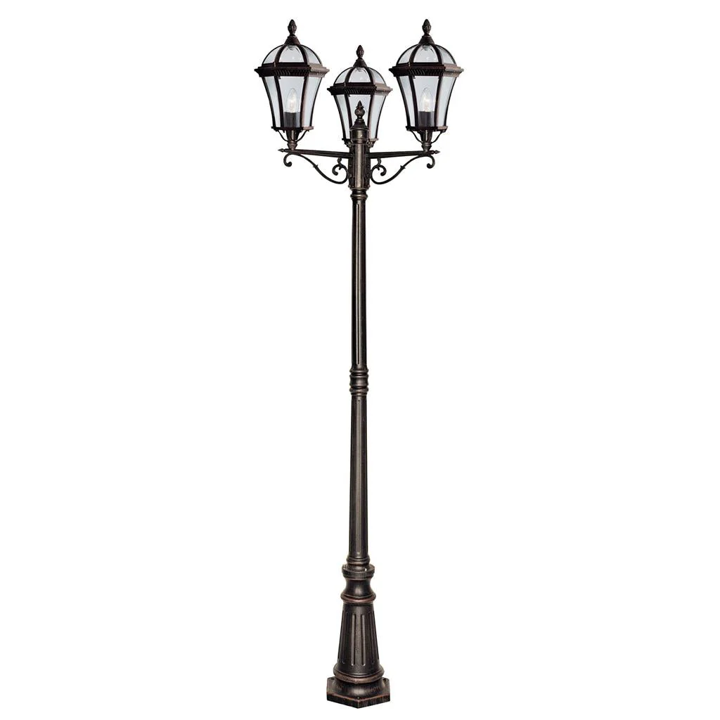 Capri 1/3Lt Post Light IP23 - Rustic Brown - Image 4