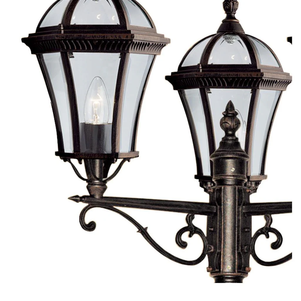 Capri 1/3Lt Post Light IP23 - Rustic Brown - Image 5